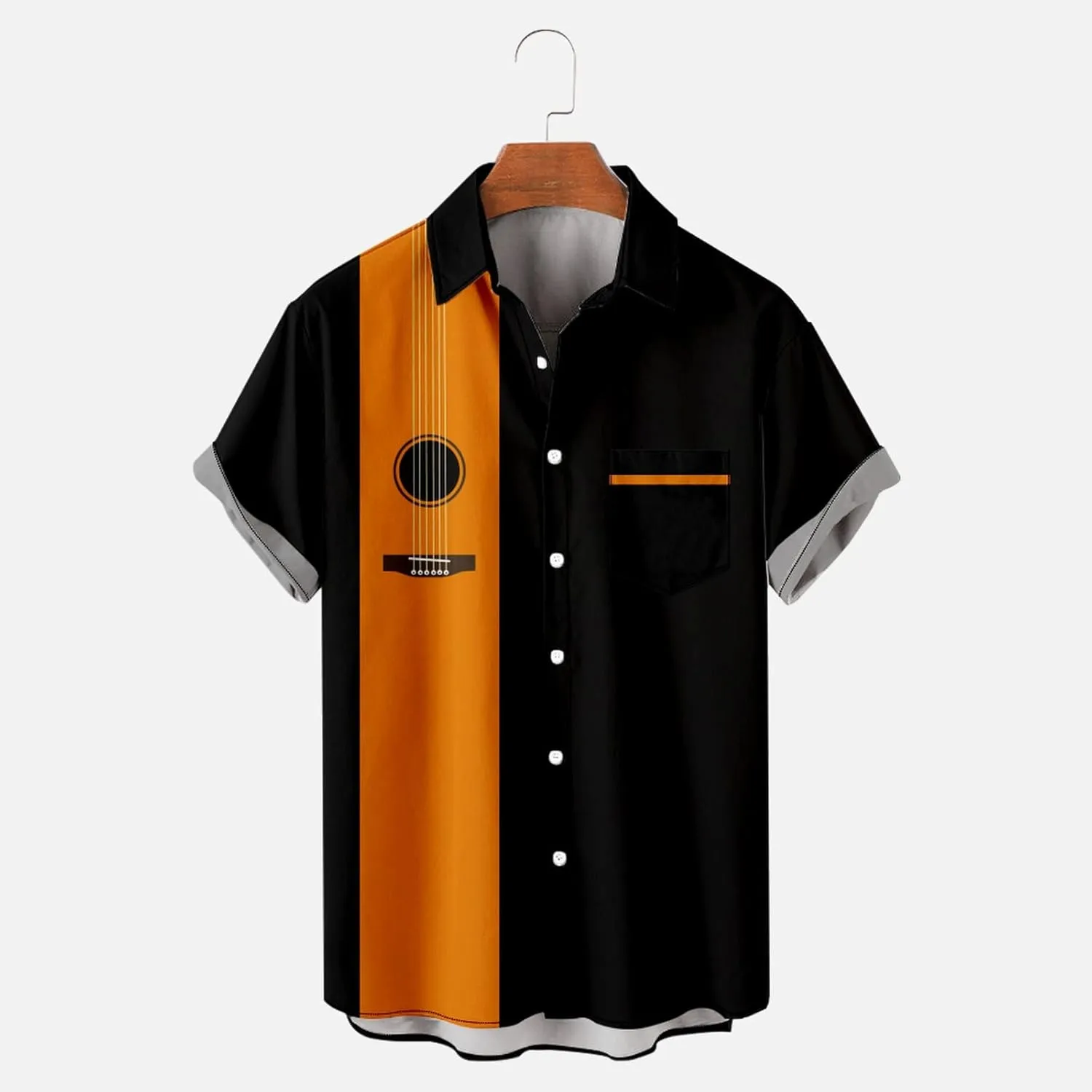 Mens Graphic T-Shirts Summer Big and Tall Short Sleeve Button Down Shirt Casual Athletic Tee Top Hawaiian Beach Shirt