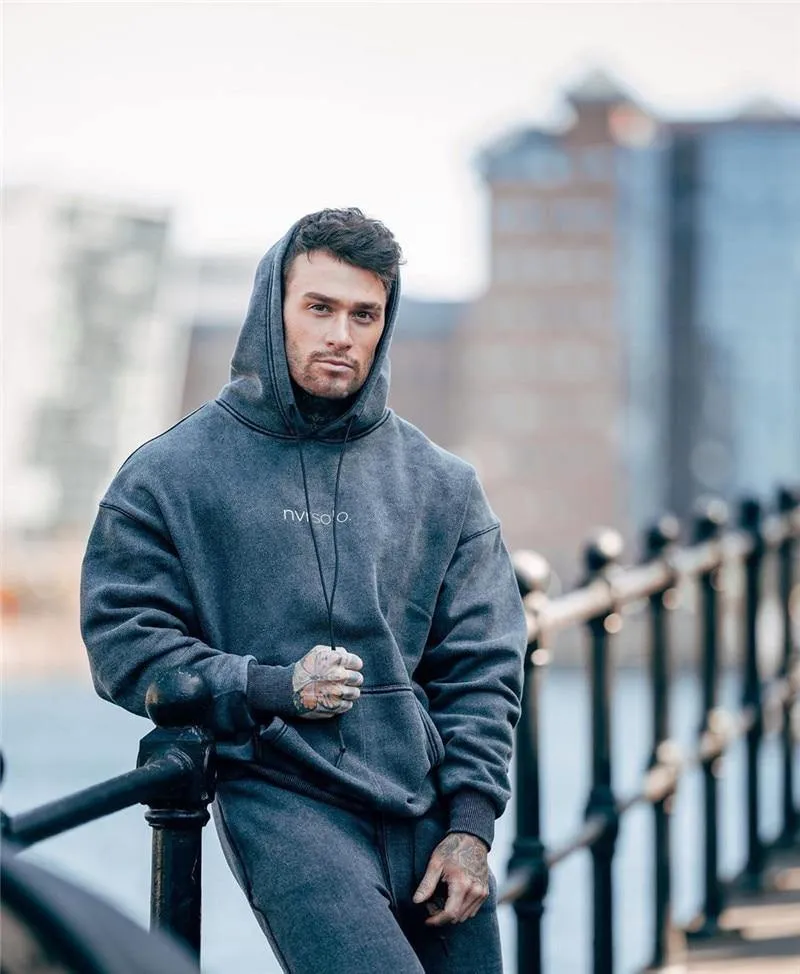 Men's Hooded Athletic Tracksuit Set