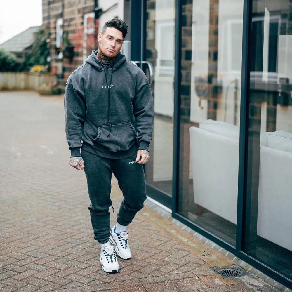 Men's Hooded Athletic Tracksuit Set