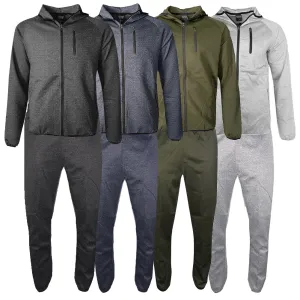 Men's Jogger Set Athletic Sports Tracksuit Full Zip Hoodie Jacket and Pants