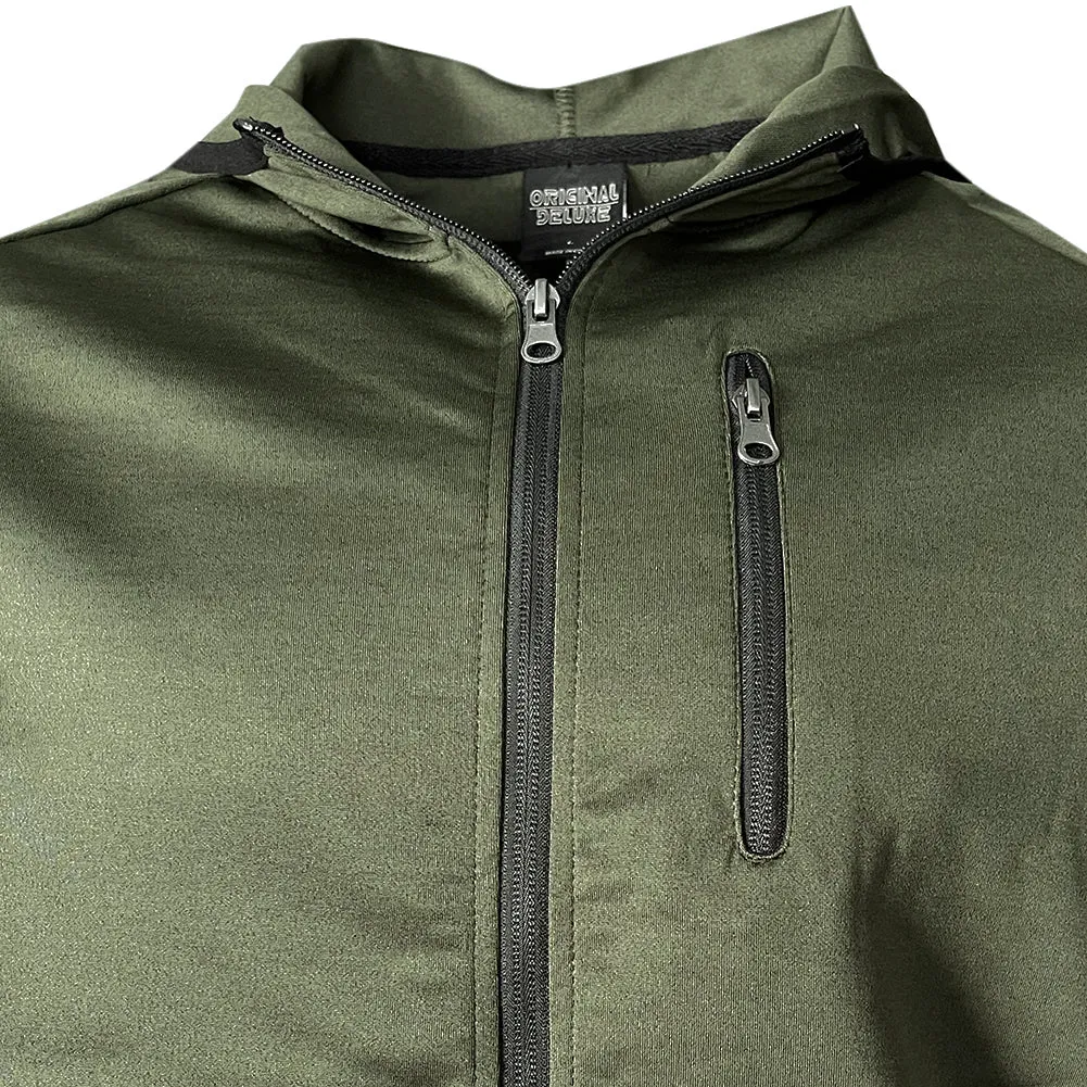 Men's Jogger Set Athletic Sports Tracksuit Full Zip Hoodie Jacket and Pants