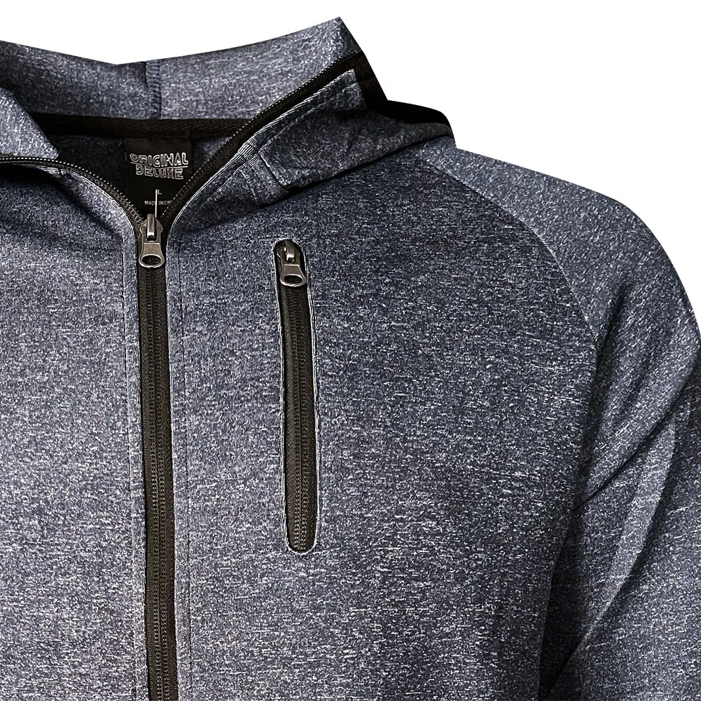 Men's Jogger Set Athletic Sports Tracksuit Full Zip Hoodie Jacket and Pants