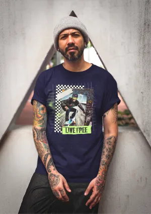 Mens Live Free Short Sleeve Tee