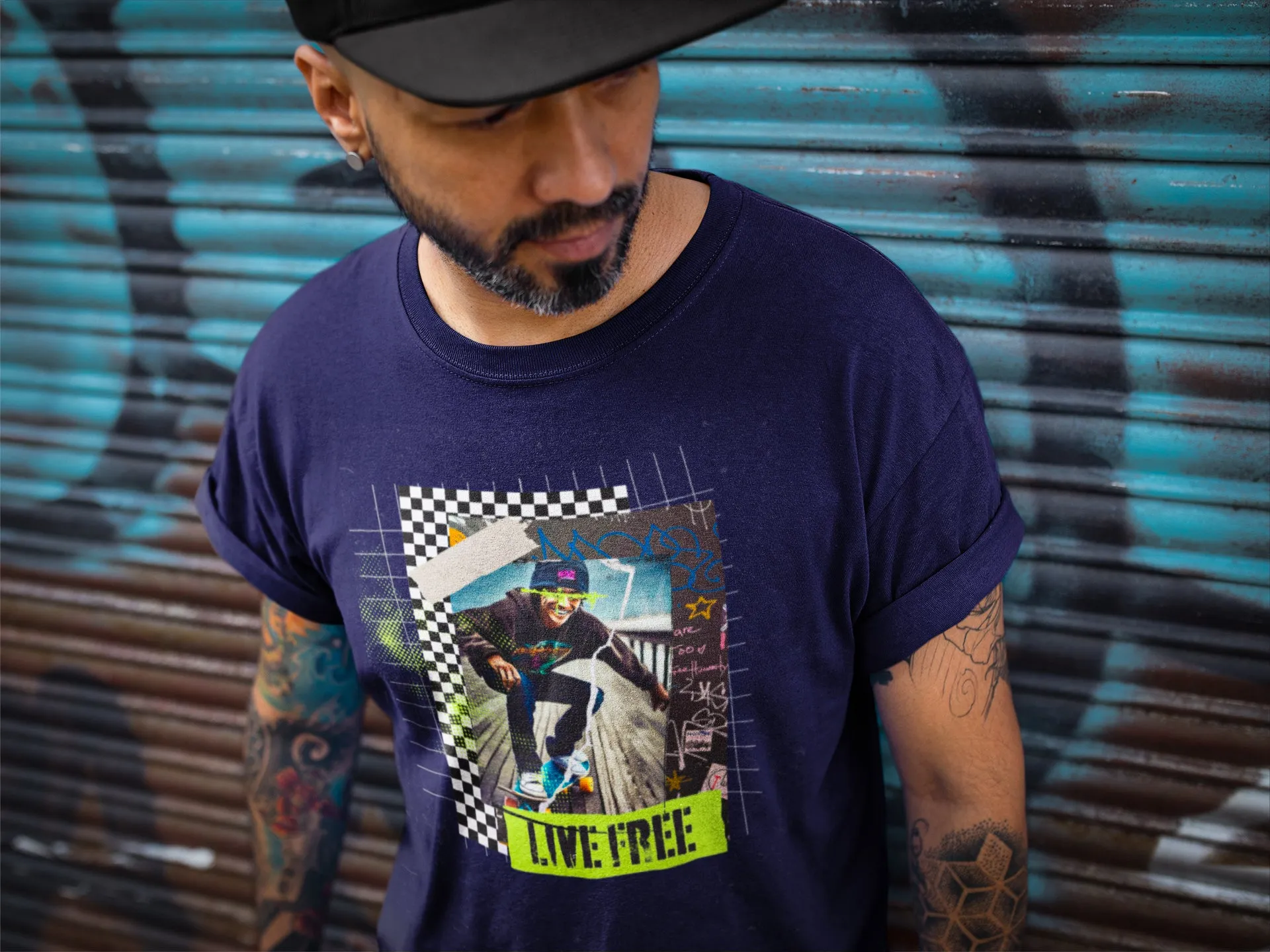 Mens Live Free Short Sleeve Tee
