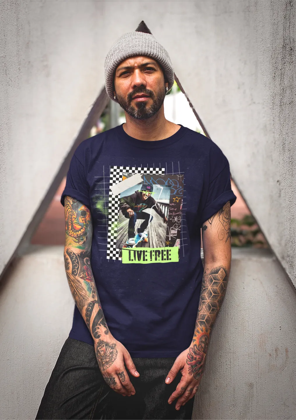 Mens Live Free Short Sleeve Tee