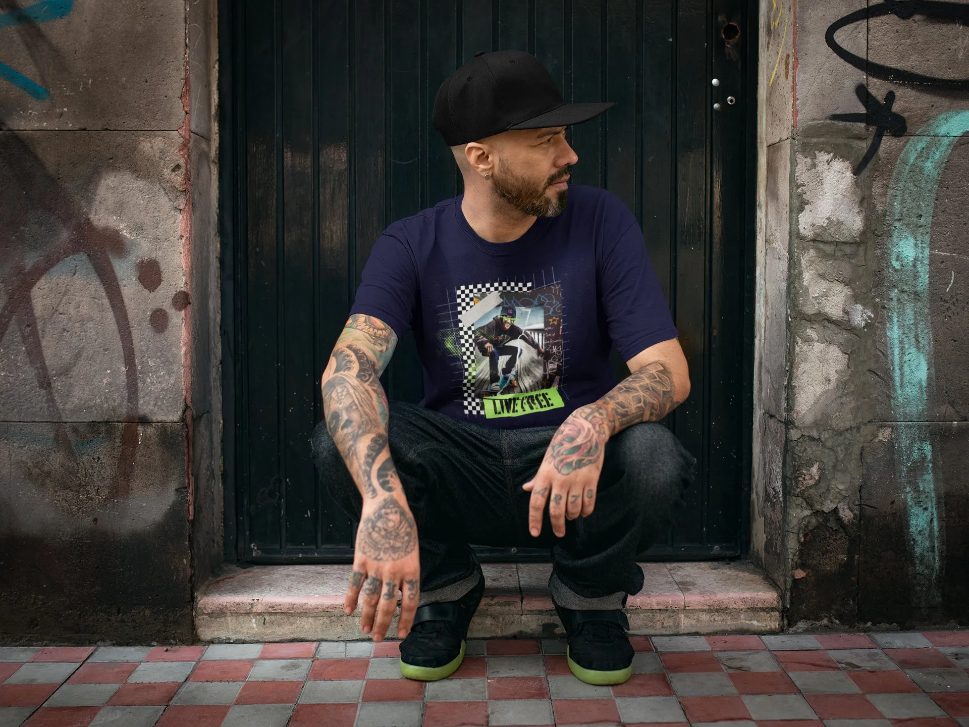 Mens Live Free Short Sleeve Tee