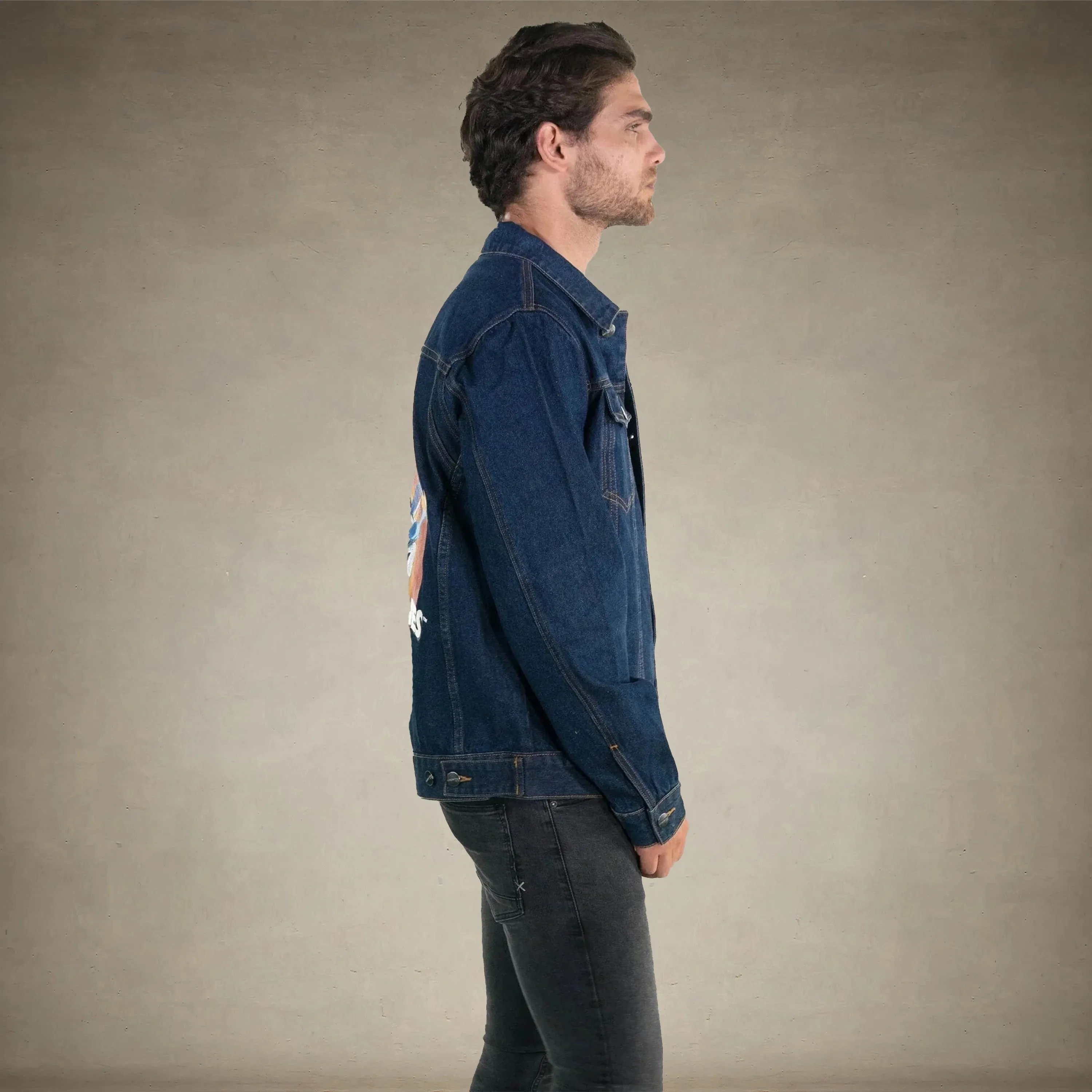 Men's Looney Tunes Denim Trucker Jacket - FINAL SALE