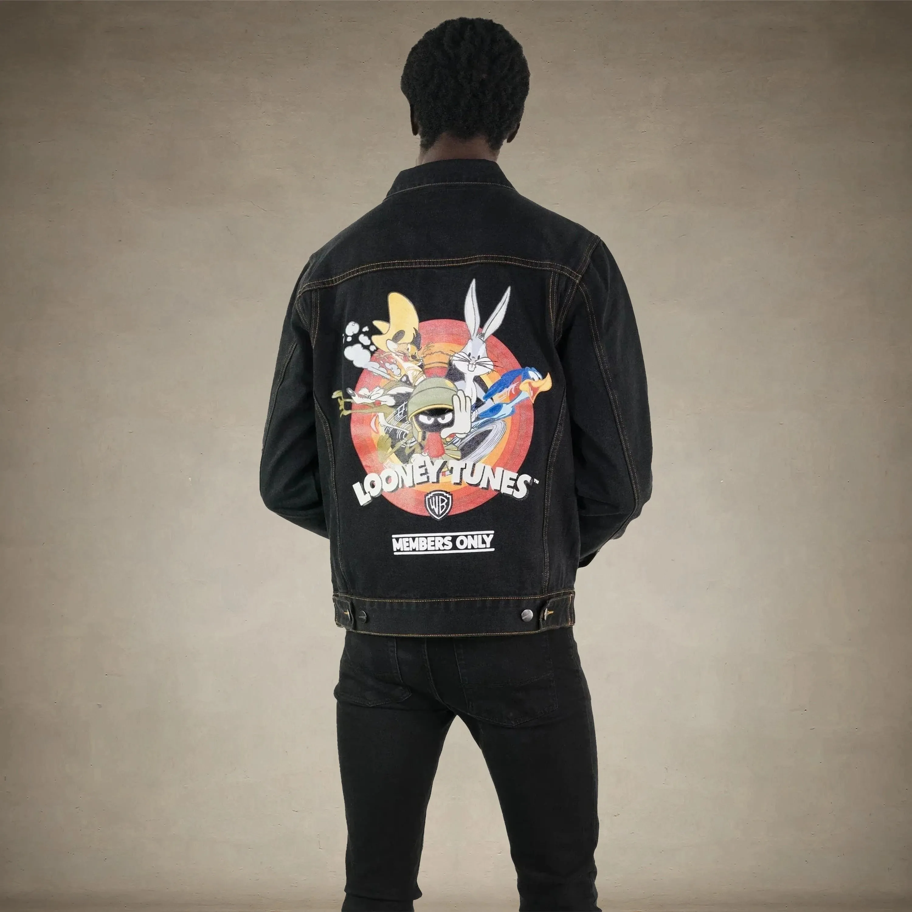 Men's Looney Tunes Denim Trucker Jacket - FINAL SALE