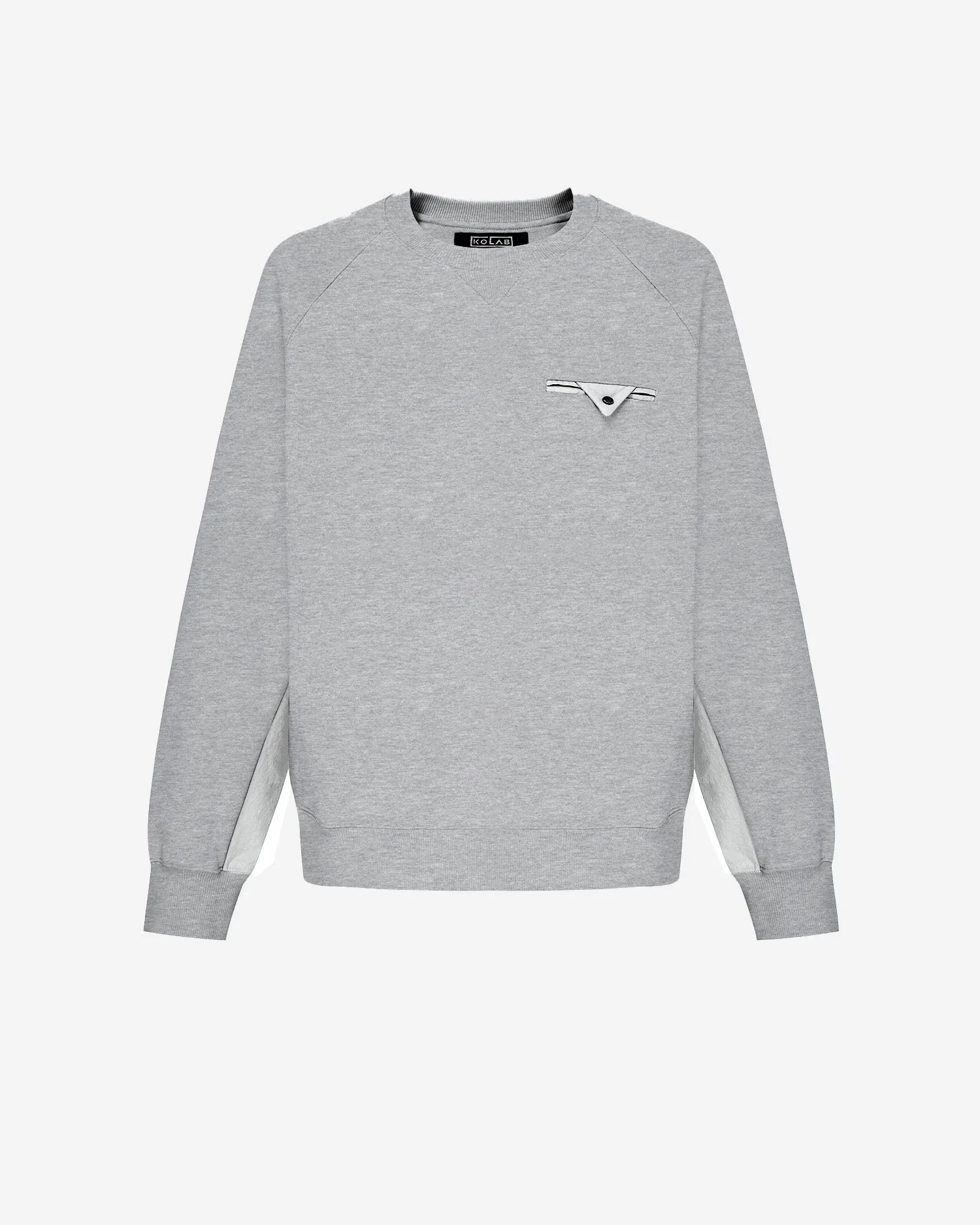 Men's Mixed Fabric Crew Sweatshirt