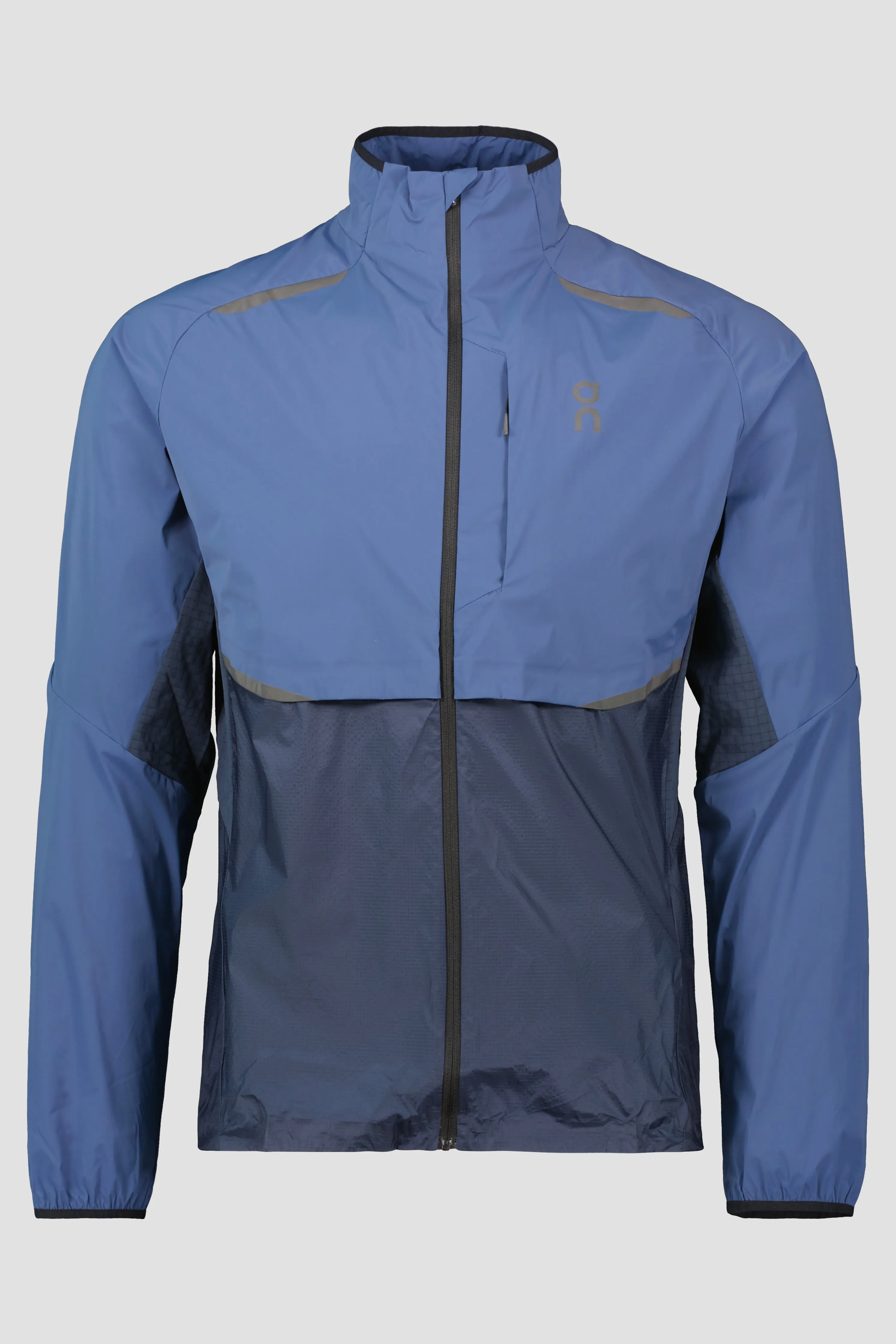 Men's On Running Navy Denim Weather Jacket And Pant Tracksuit Set