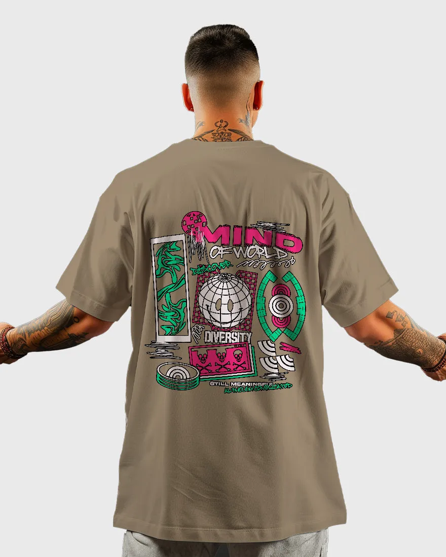 Mens Oversized Tshirt Funky Mind