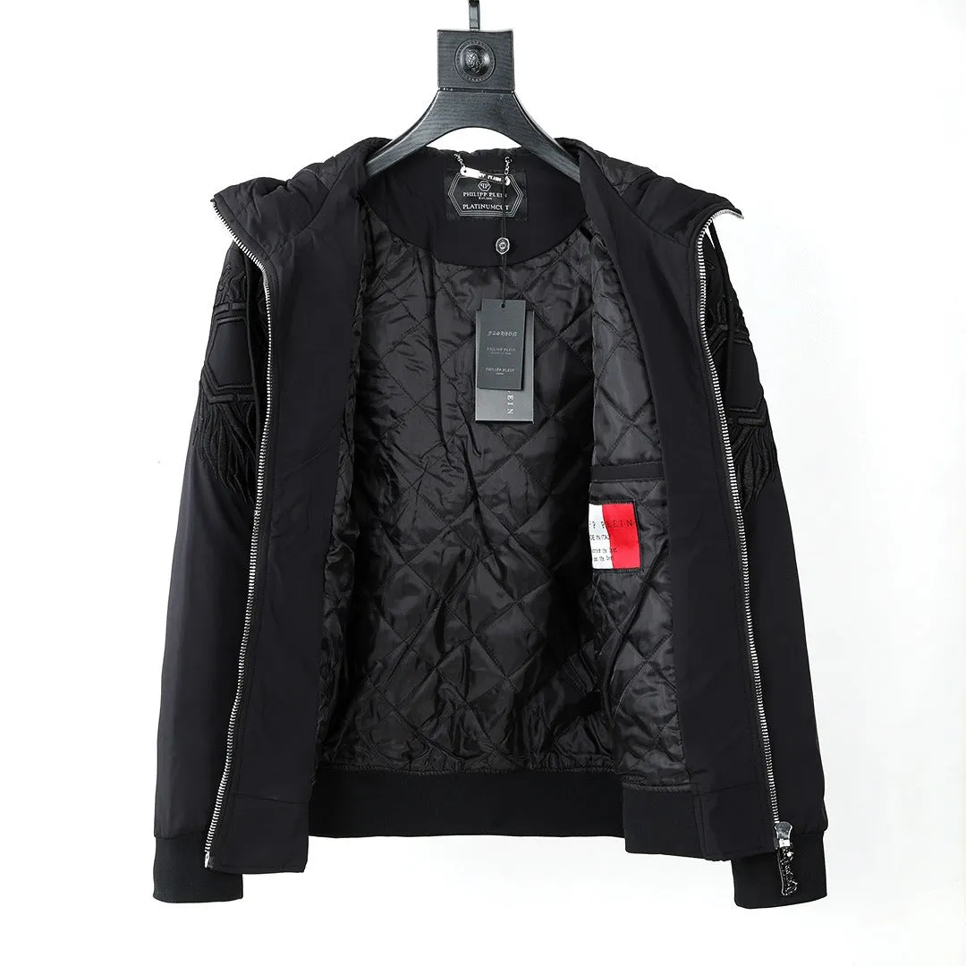 Men's Premium Quality Athleisure Zipper Hooded Jacket Embroidered 2 Piece Casual Tracksuit | 879