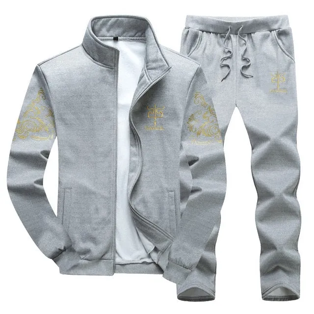 Men's Sportswear Set 2 Piece Casual Tracksuit