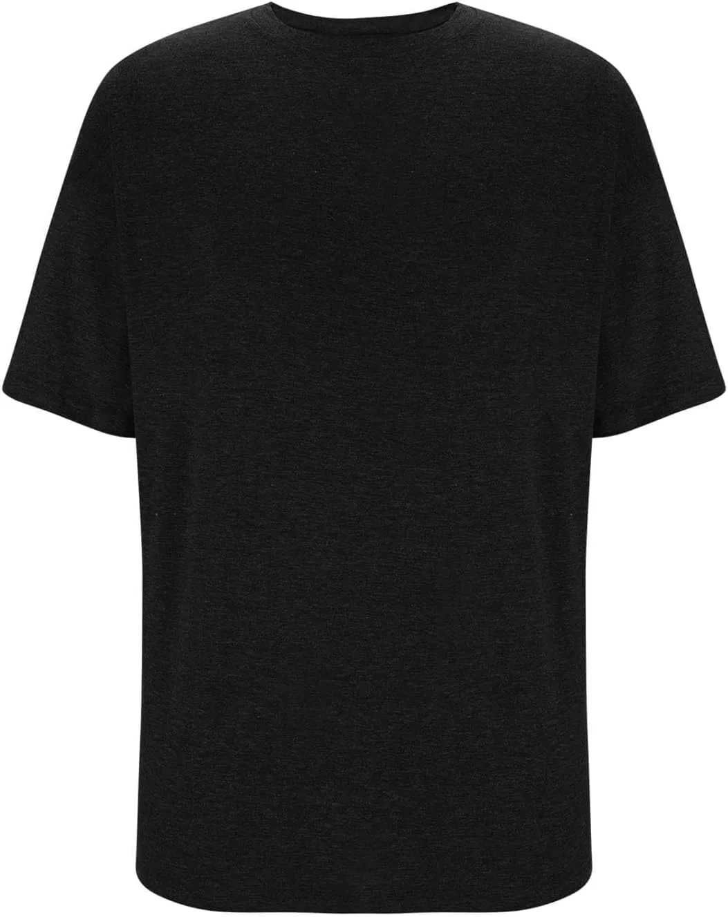 Men's Summer Tops Heavy Weight Crew Neck Short Sleeve Tee Shirt Stylish Stretch Athletic Oversized Solid Pullover Tees