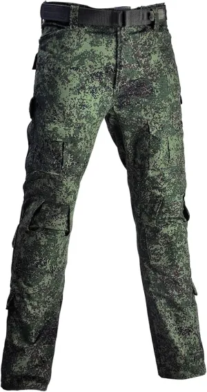 Men's Tactical Pants with Knee Pads Military Trousers Outdoor Hiking Pants Rip-Stop Camo Pants Water Resistant Pants