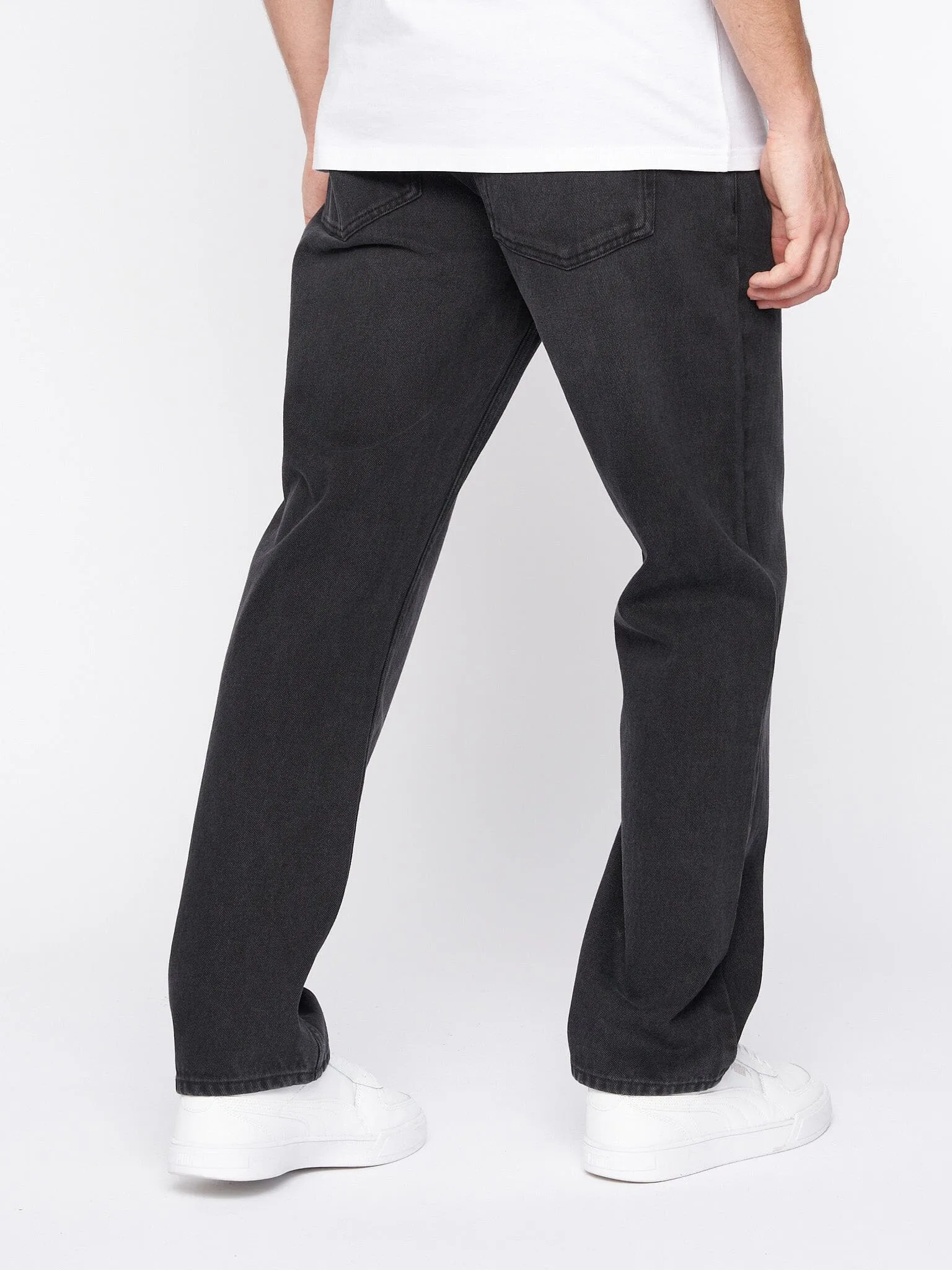 Mens Tillman Baggy Jeans Black Wash