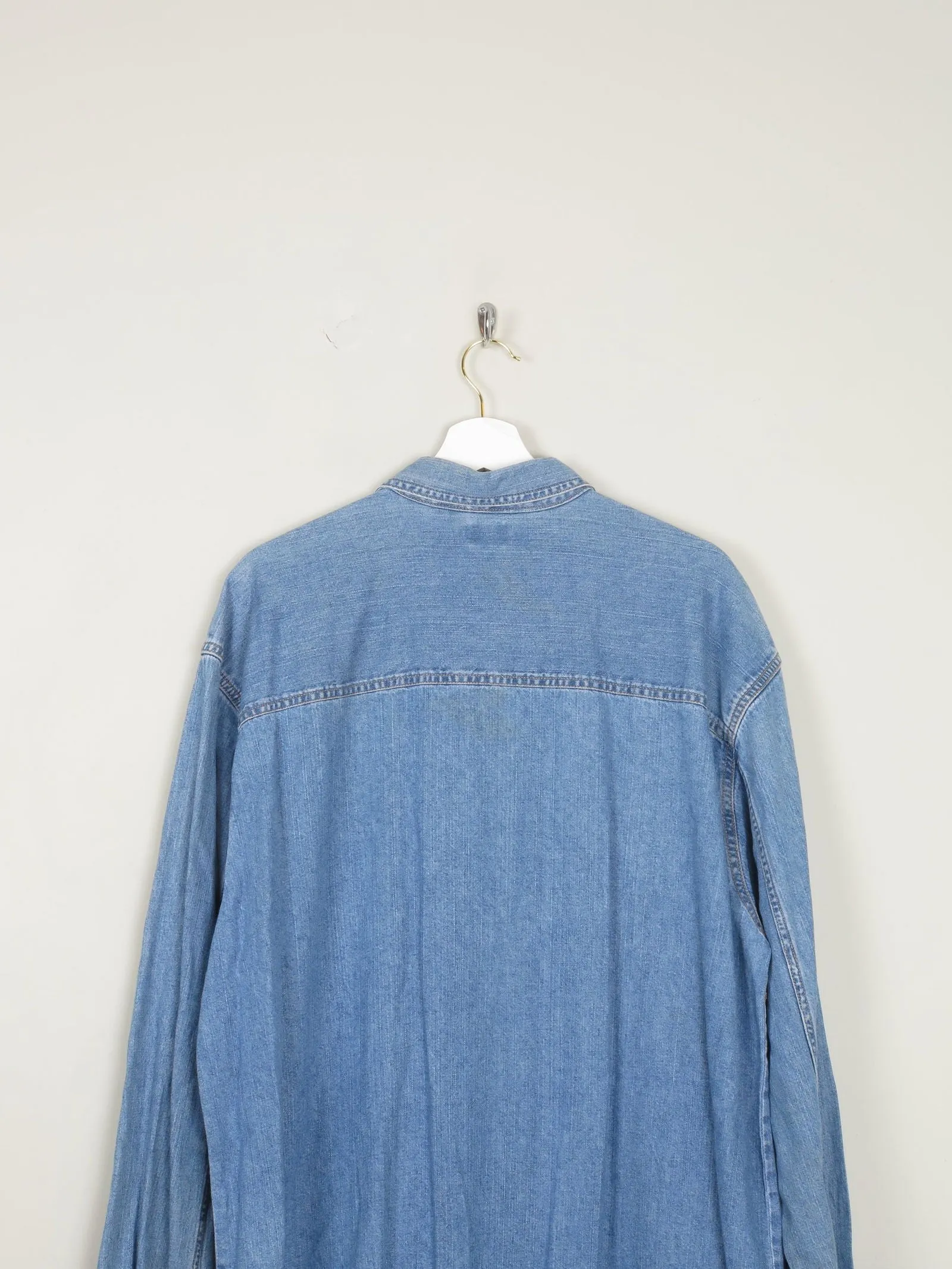 Men's Vintage Blue Levi's Denim Shirt Oversized L