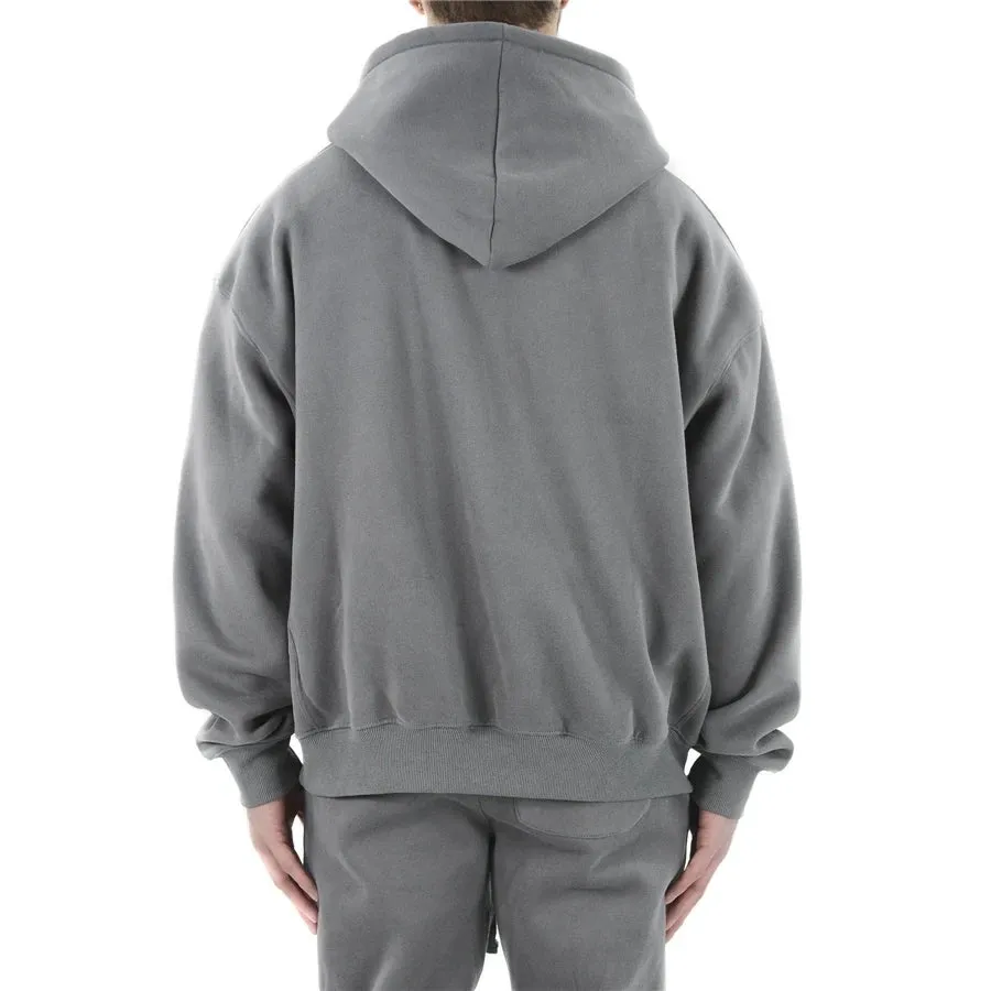 Men's Winter Gym Hoodie & Pants Set – High-Quality Cotton Fitness Sweatshirt Jacket with Kangaroo Pockets