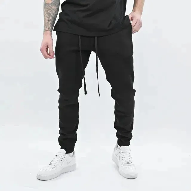 Men's Winter Gym Hoodie & Pants Set – High-Quality Cotton Fitness Sweatshirt Jacket with Kangaroo Pockets