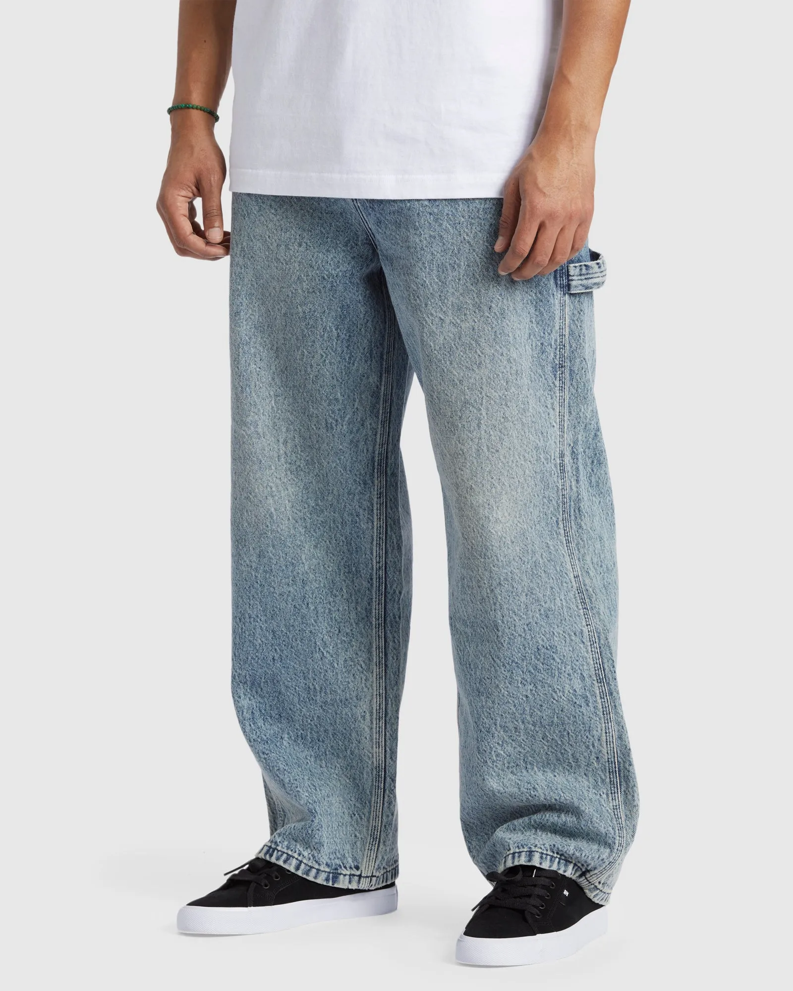 Mens Worker Baggy Carpenter RDI Denim Pants