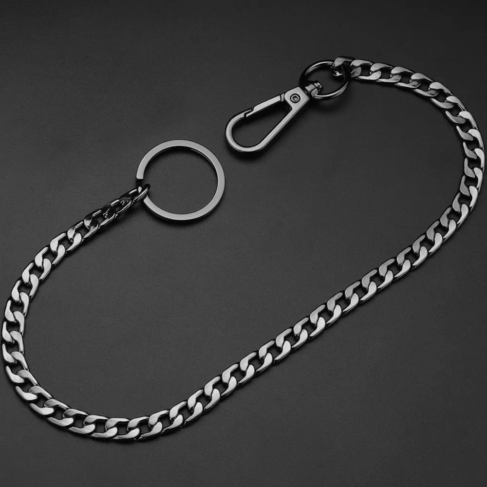 Metal Wallet Belt Chain - Black
