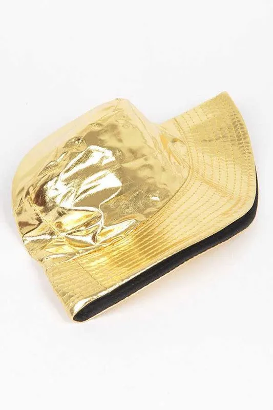 Metallic Shiny Bucket Hat