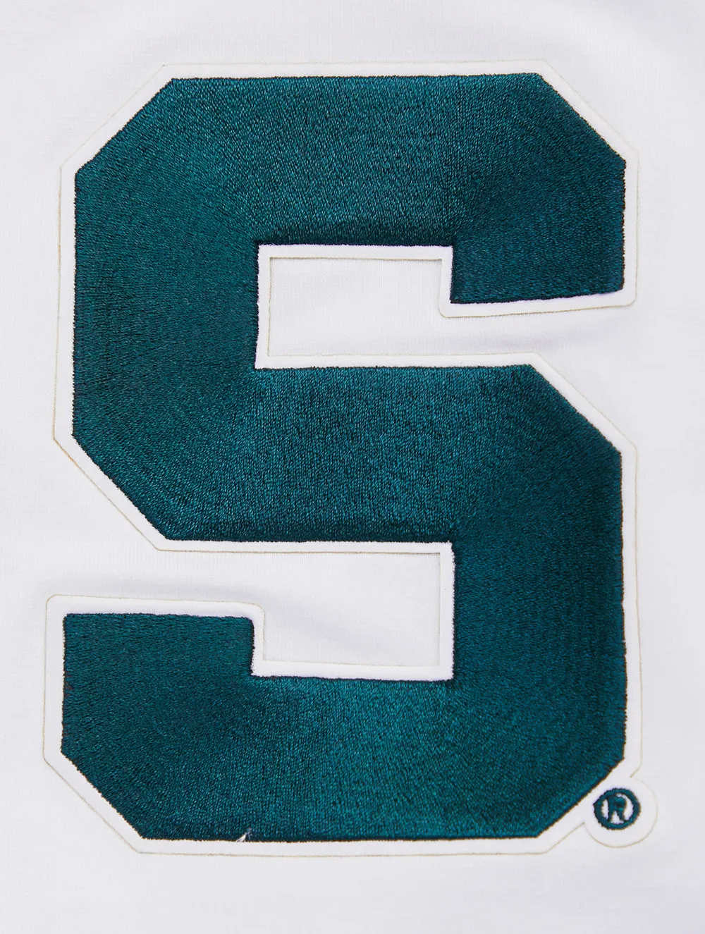 MICHIGAN STATE UNIVERSITY CLASSIC MEN'S STACKED LOGO TEE (WHITE)
