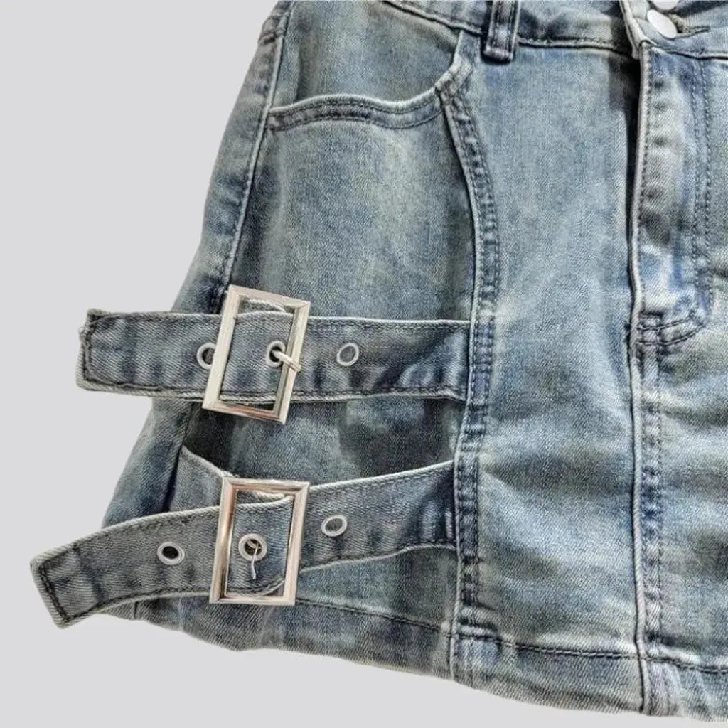 Mini y2k women's denim skort