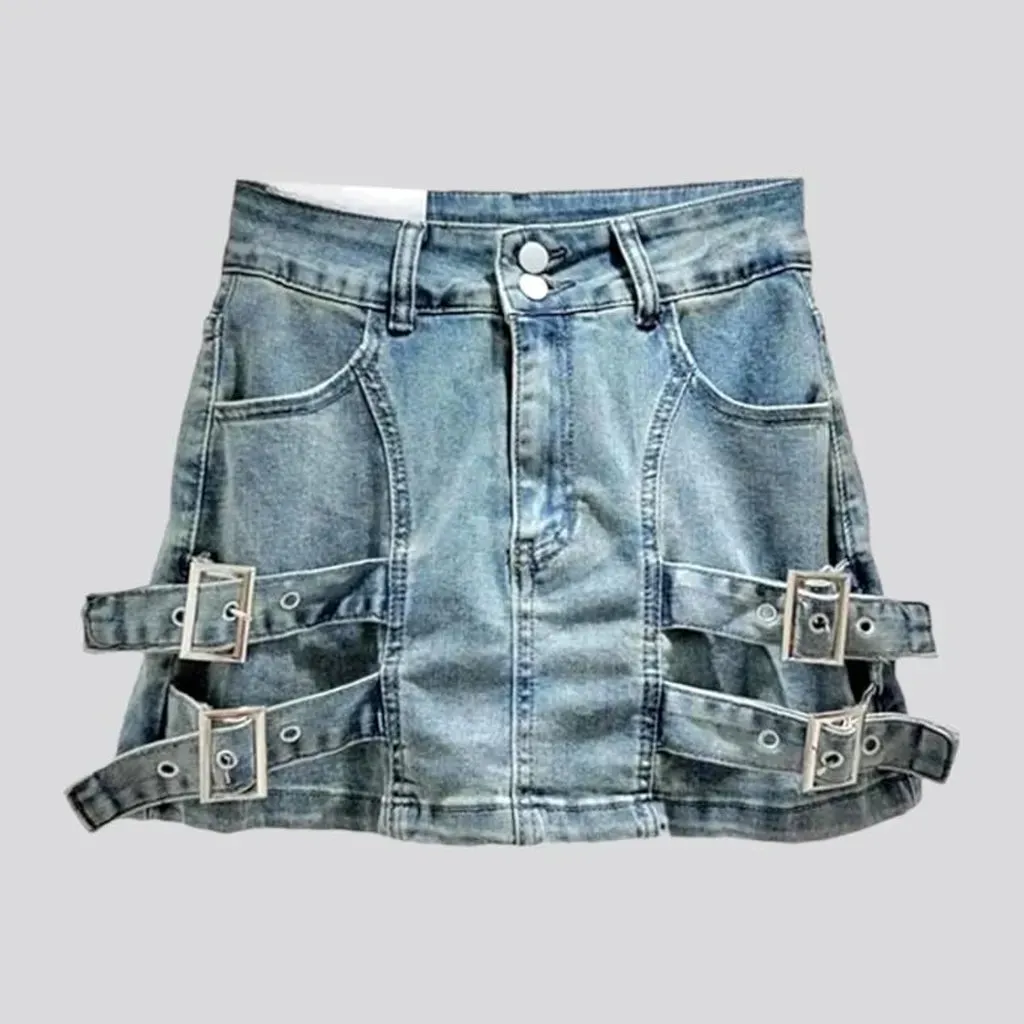 Mini y2k women's denim skort