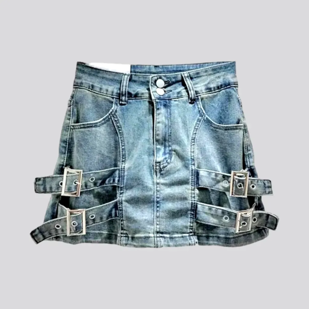 Mini y2k women's denim skort