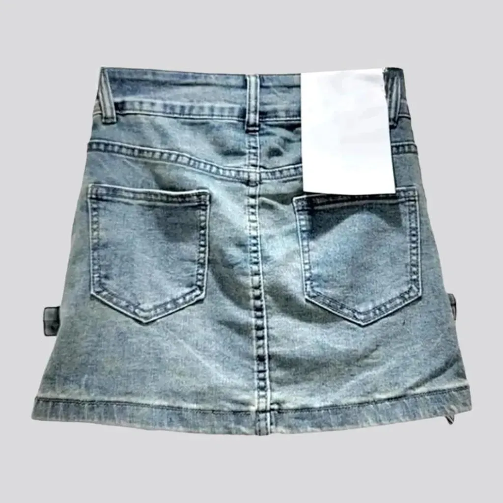 Mini y2k women's denim skort