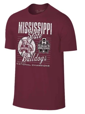 Mississippi State Bulldogs 2021 College World Series Champions Maroon T-Shirt