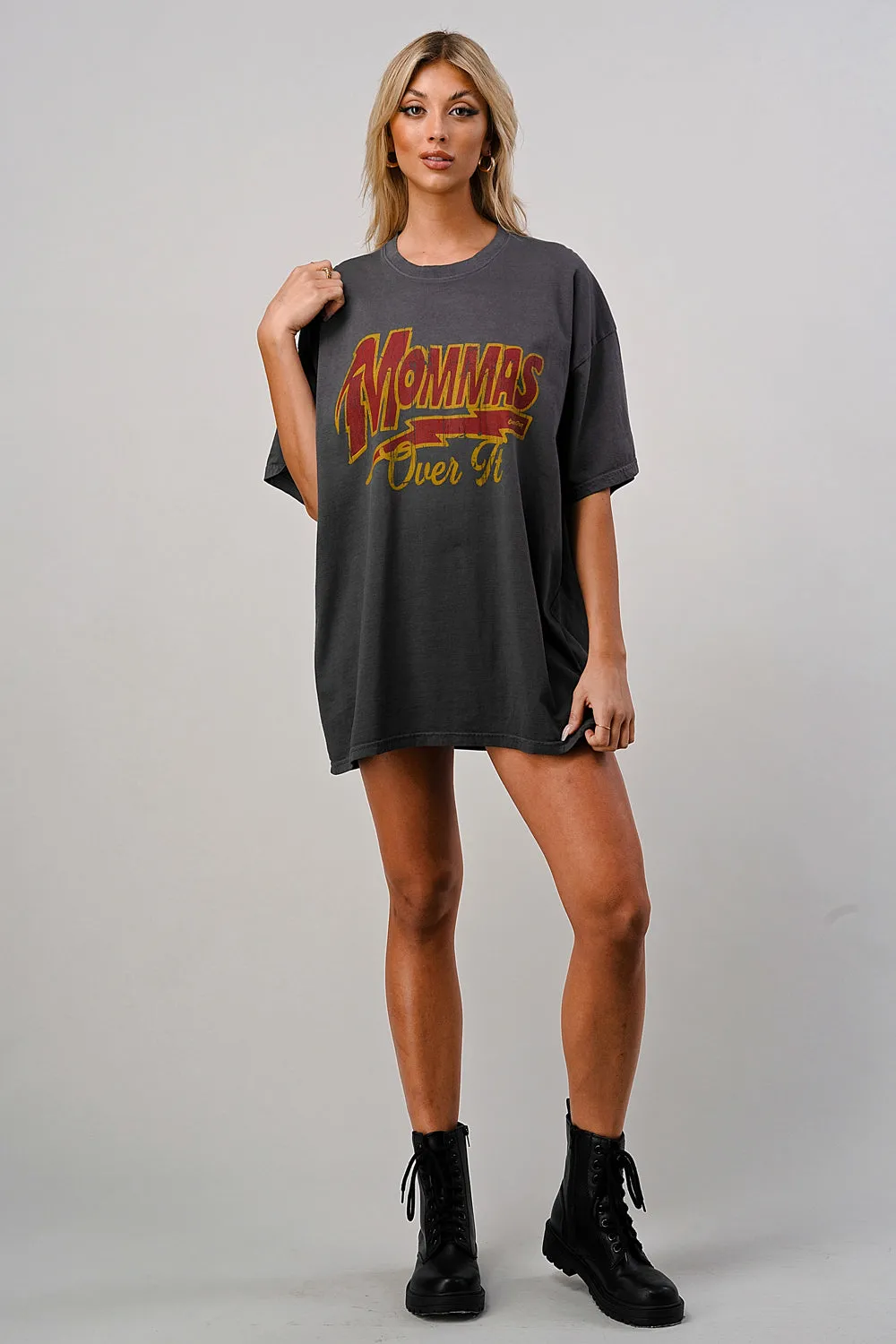 Momma's Over it 'OVERSIZED TEE