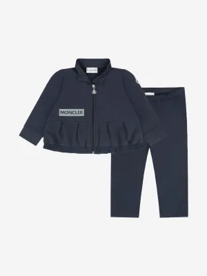 Moncler Enfant Baby Girls Blue Tracksuit