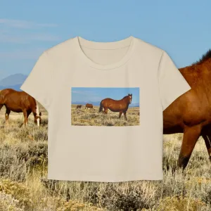 MOSS, Wild Horses: Women's Baby Tee