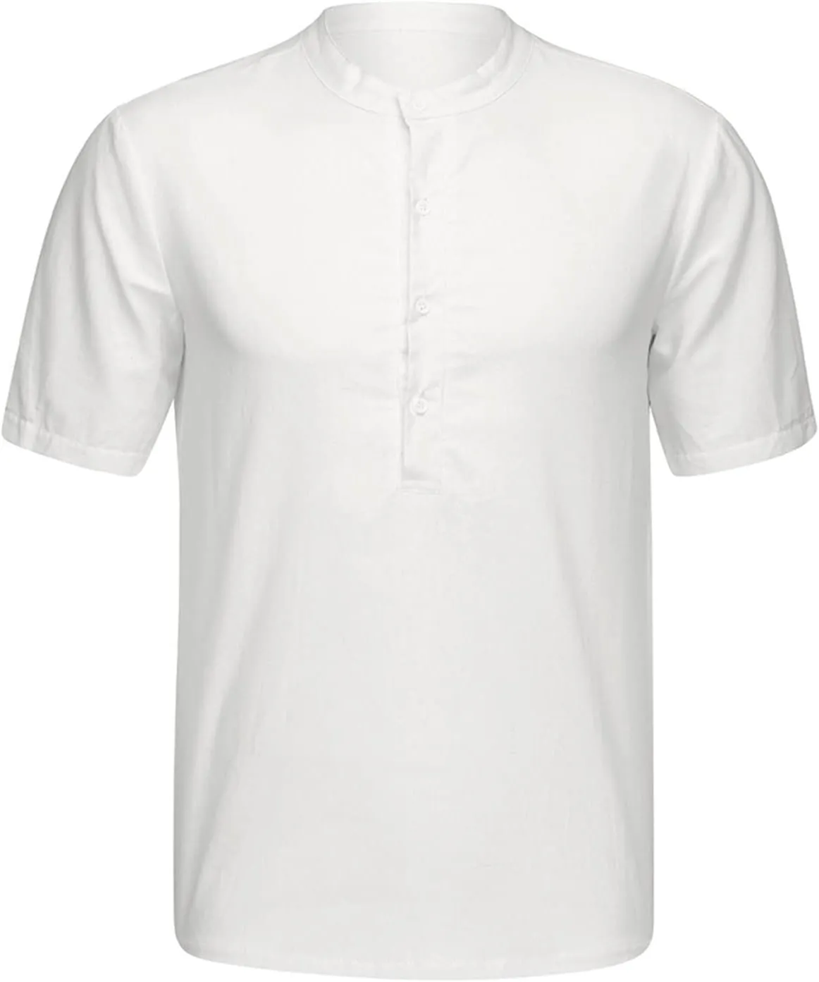 Muscularfit Polo Shirt Men 2024 Cotton Linen Short Sleeve V Neck Henley Shirt Summer Causal Solid Tee Tops Fashion Outfits