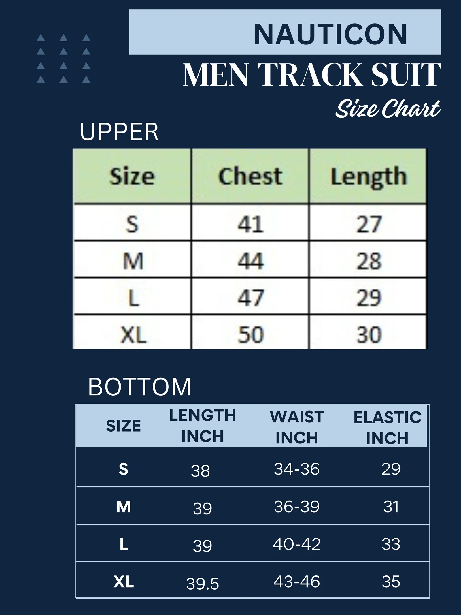 NAUTICON Chest Panel Tracksuit Set for Men Khaki & Navy