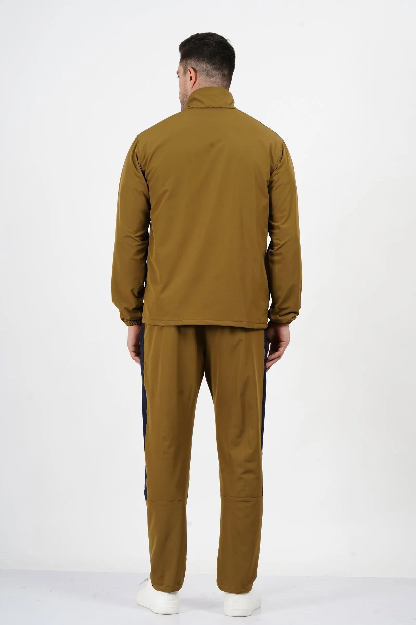 NAUTICON Chest Panel Tracksuit Set for Men Khaki & Navy