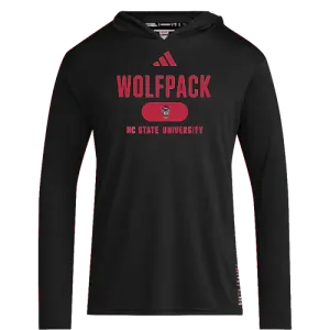 NC State Wolfpack Adidas Black Hoodie Long Sleeve