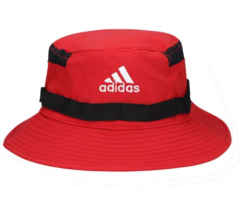 NC State Wolfpack Adidas Red and Black Wolfhead Bucket Hat