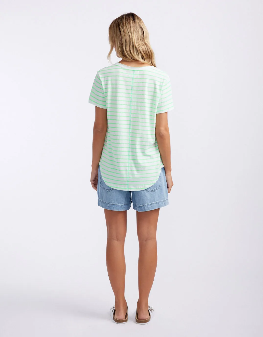Neon Vee Tee - Neon Green