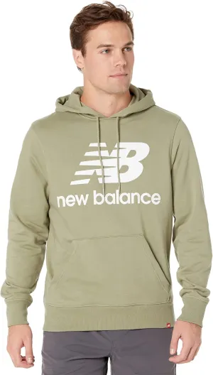New Balance Men's NB Essentials Stacked Logo Pullover Hoodie