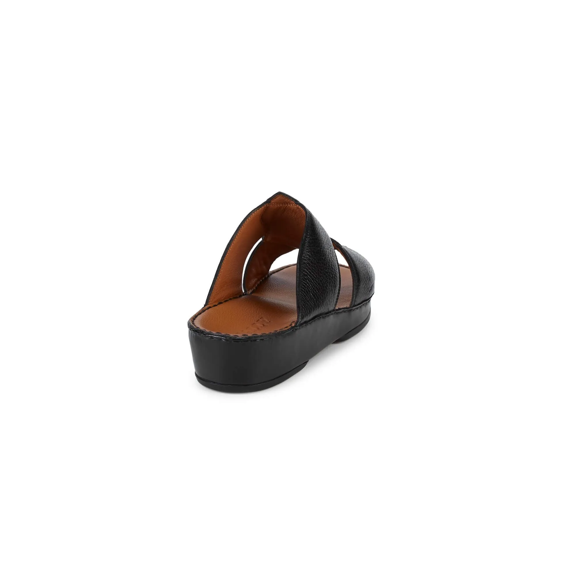 NEW Bally Hakman Men's 6211912 Black Grained Leather Sandals US 9 MSRP $625