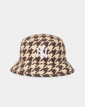 New Era New York Yankees 01 Bucket Hat Walnut