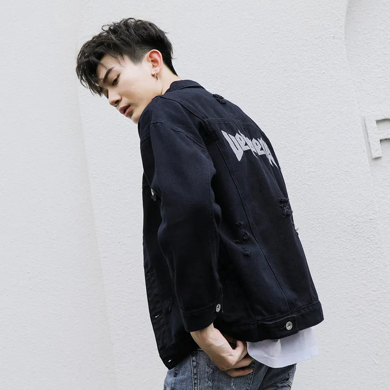 Newest Embroidery Denim Jacket Fashionable Men's Jacket Coats