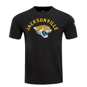 NFL JACKSONVILLE JAGUARS STACKED LOGO PRO TEAM MEN'S TEE (BLACK)