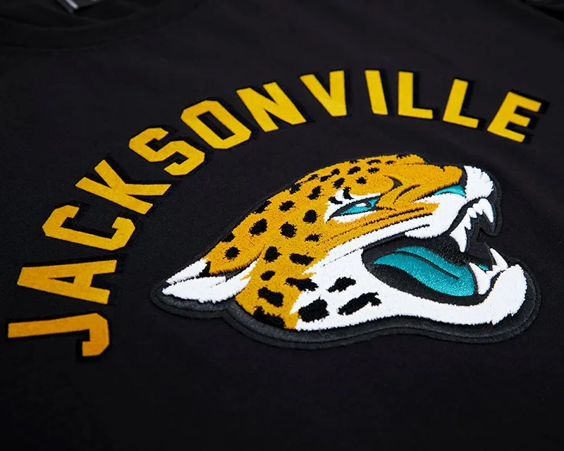 NFL JACKSONVILLE JAGUARS STACKED LOGO PRO TEAM MEN'S TEE (BLACK)