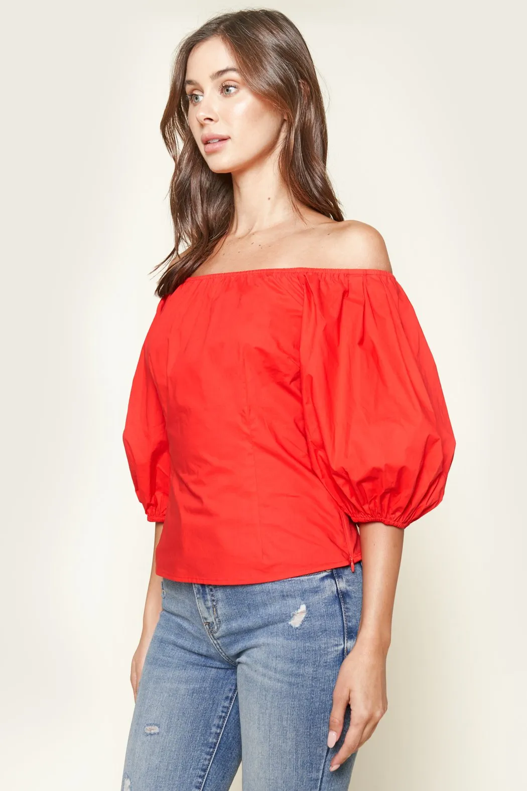 Nori Off The Shoulder Puff Sleeve Top