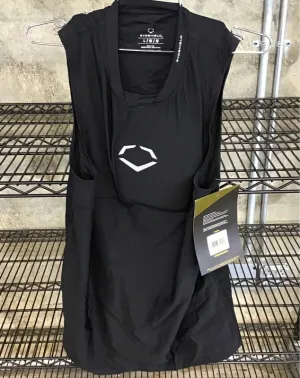NWT EvoShield Men's Black Protective Baseball Chest Guard Shirt - Size Large