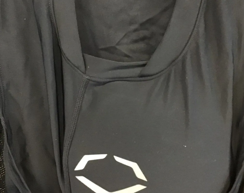 NWT EvoShield Men's Black Protective Baseball Chest Guard Shirt - Size Large